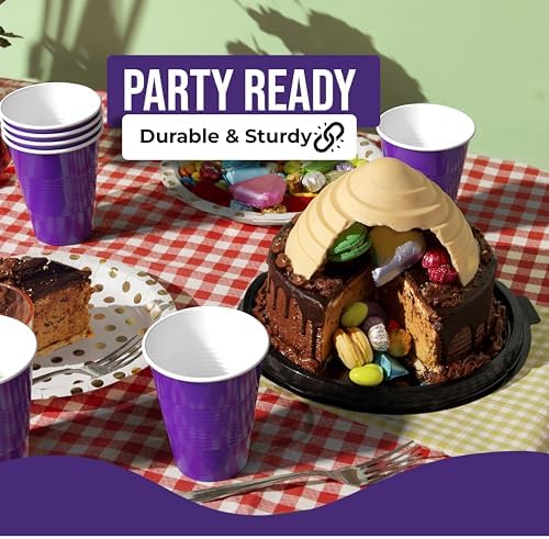 18 Oz. Purple Plastic Cups | 50 Ct.