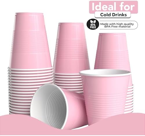 18 Oz. Pink Plastic Cups | 50 Ct.