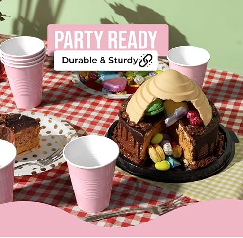 18 Oz. Pink Plastic Cups | 50 Ct.