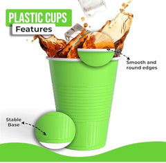 18 Oz. Lime Green Plastic Cups | 50 Ct.