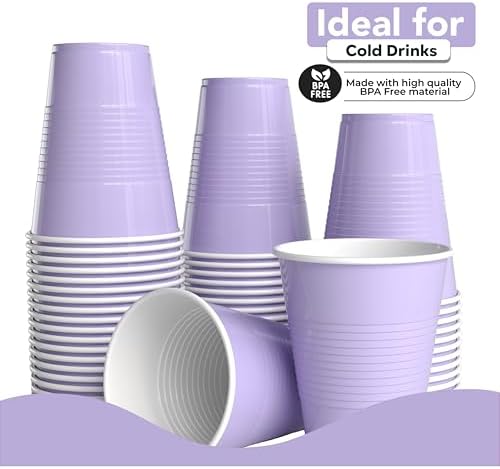 18 Oz. Lavender Plastic Cups | 50 Ct.