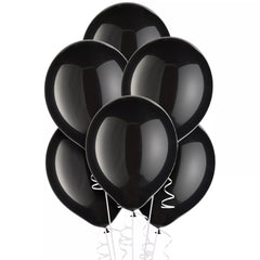 15ct, 12" Latex 270 Dc Black Balloon