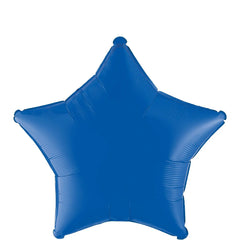 Radiant Royal Blue Star Foil Balloon - 19"