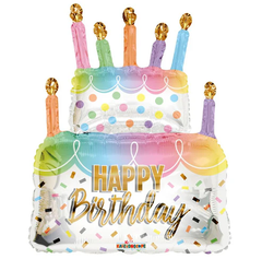 Pr Birthday Cake And Candles Balloon