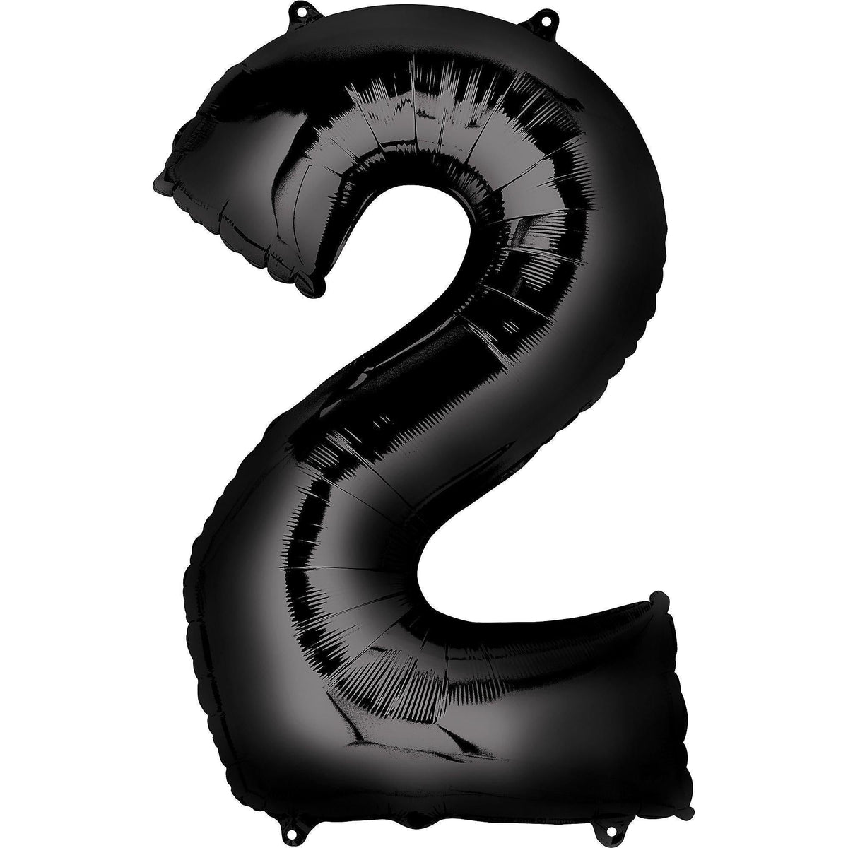 Black Number 2 Foil Balloon - 34"