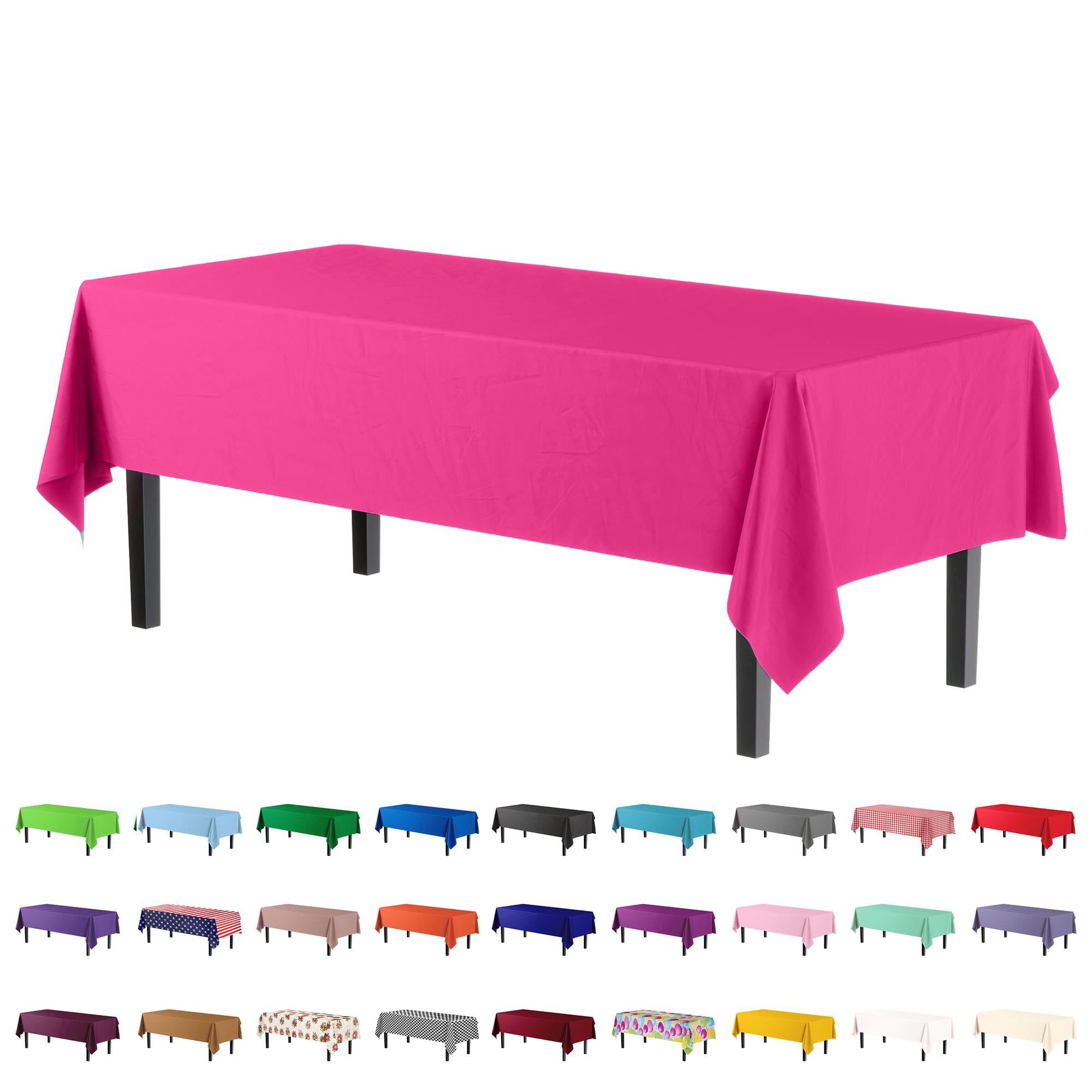 Premium Cerise Table Covers | 12 Pack