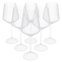 16 Oz. Clear Stemmed Wine Glasses | 6 Count