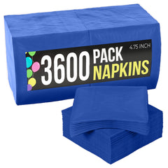 Dark Blue Beverage Napkins | Case of 3600