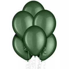 72ct, 12" Green Latex Balloon