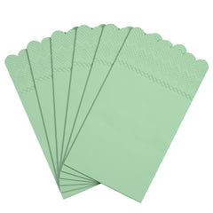 3 Ply Pistachio Green Scalloped Napkins - 20 Ct.