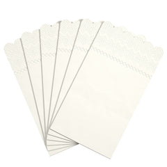 3 Ply Ivory Scalloped Napkins - 20 Ct.
