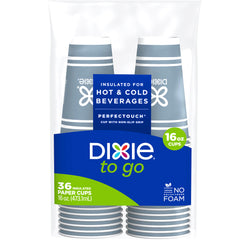 Dixie To Go/16 Oz. Cups 1 Bag Of 36 Count