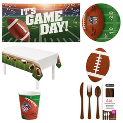Football Birthday Party Base Kit - For 8 Guests