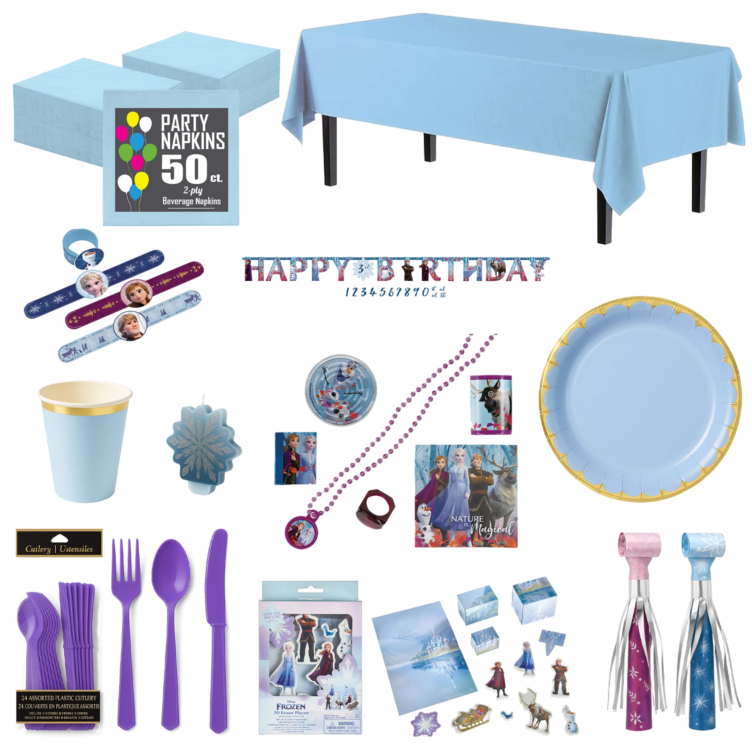 Frozen Birthday Party Mid Kit - For 8 Guests