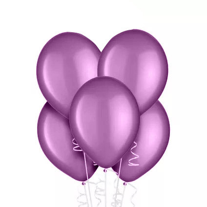 10ct, 12" Fuchsia Pearlized Latex Balloon