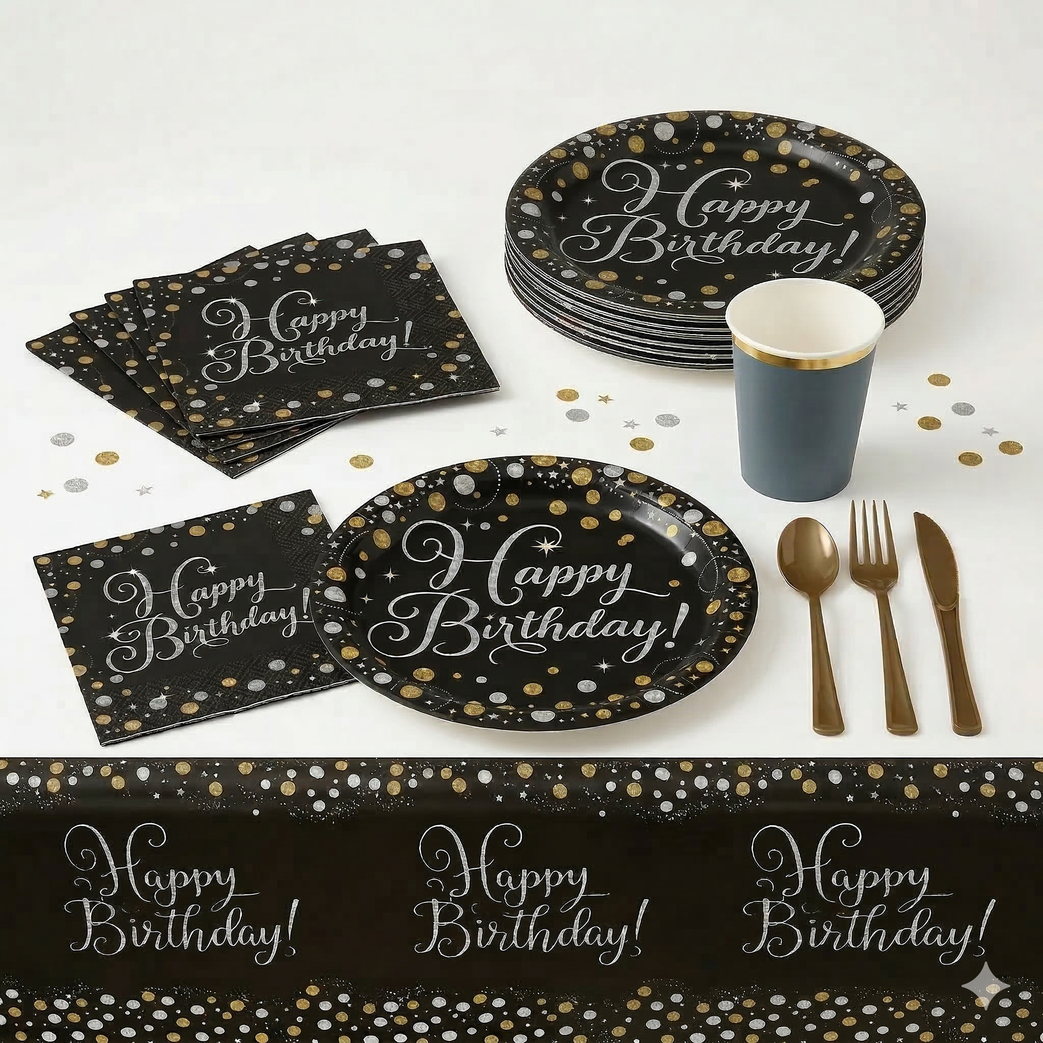 153 Pcs Birthday Elegance Party Kit | For 20 Guests