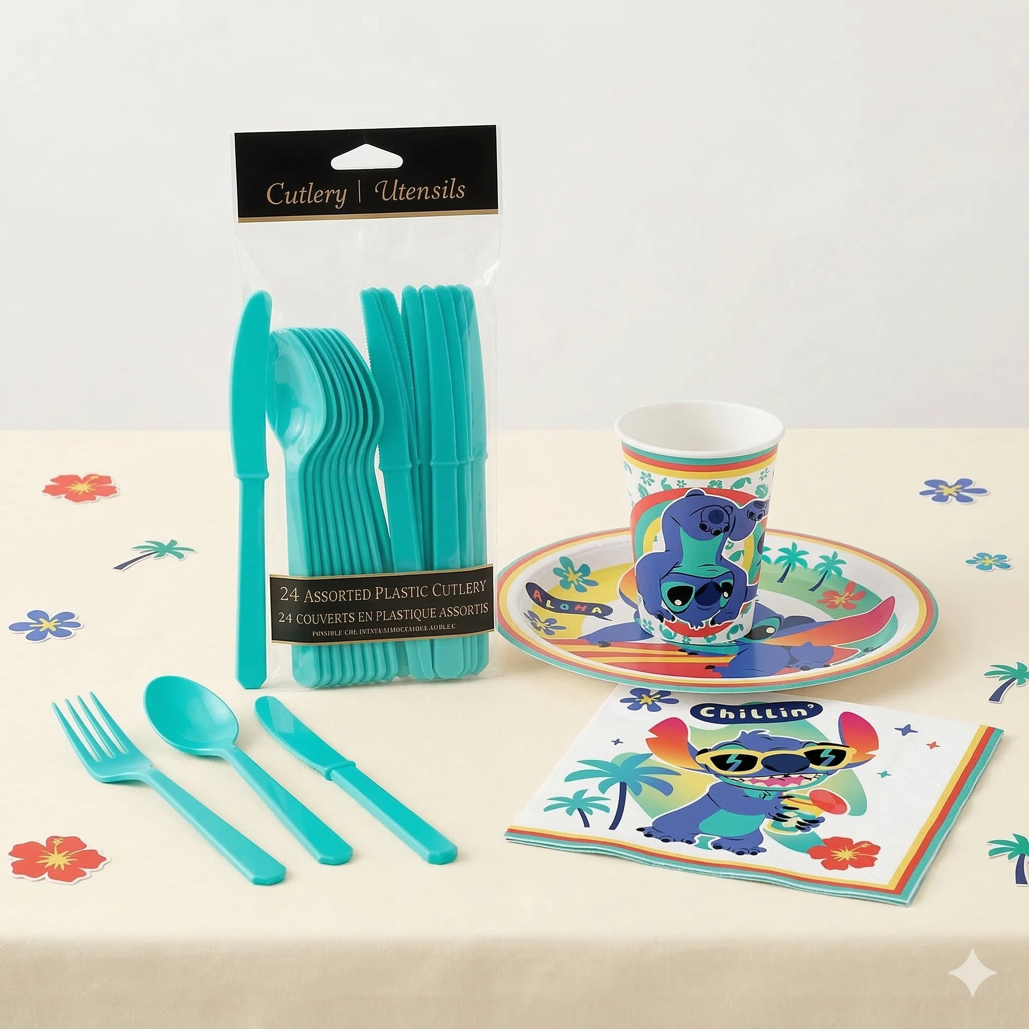 153 Pcs Lilo & Stitch Party Kit | For 20 Guests