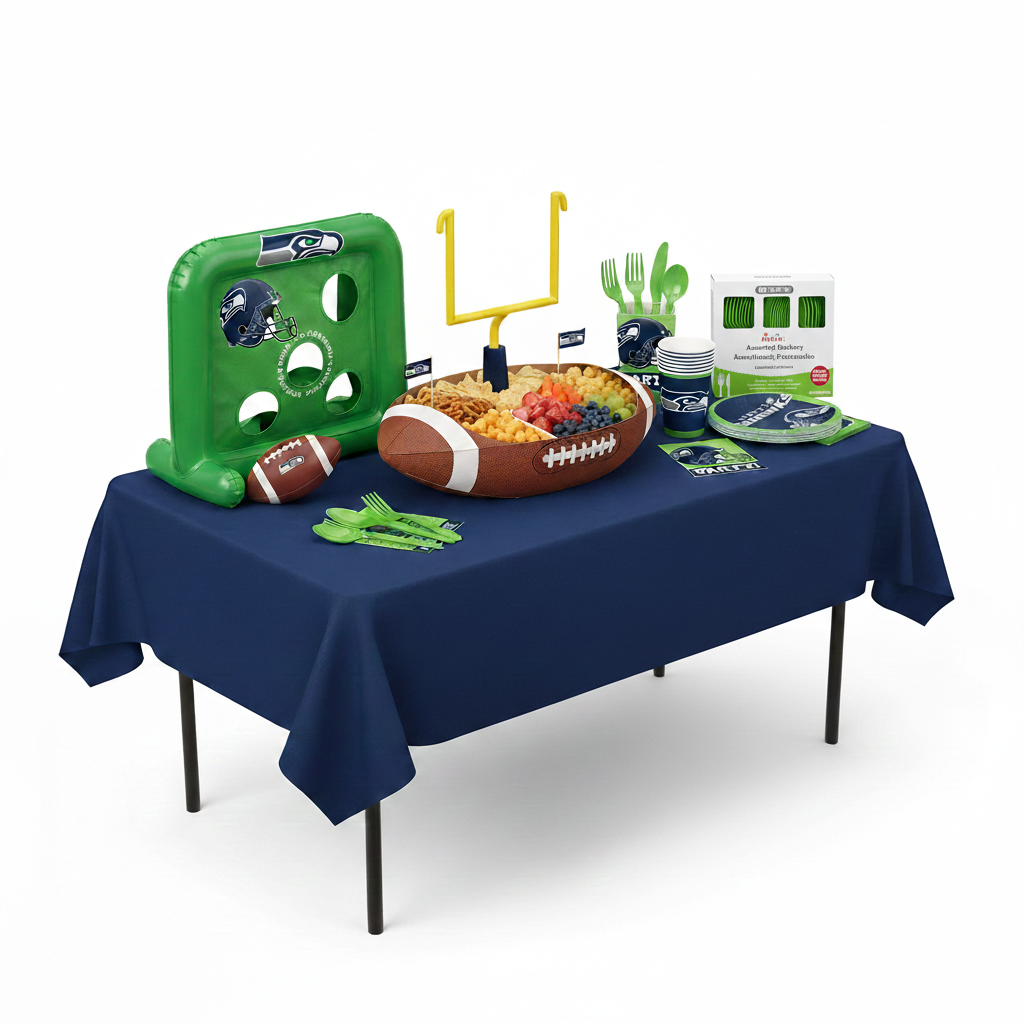 Seattle Seahawks Deluxe Party Kit | For 24 Guests