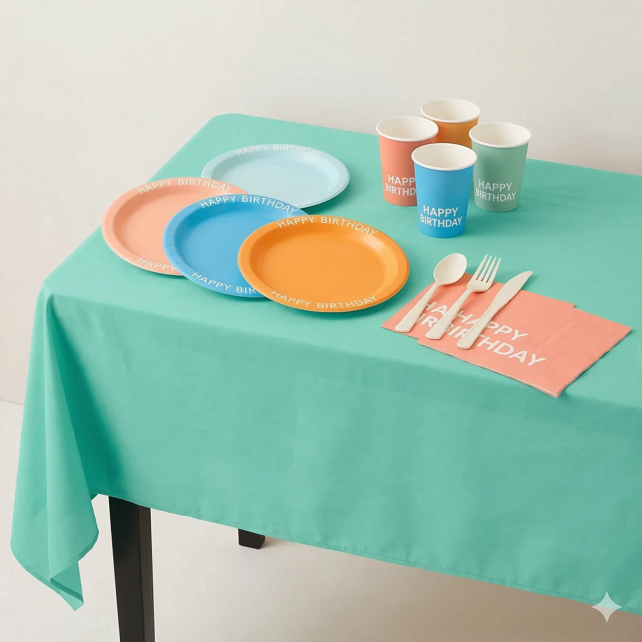 153 Pcs Pastel Birthday Party Kit | For 20 Guests