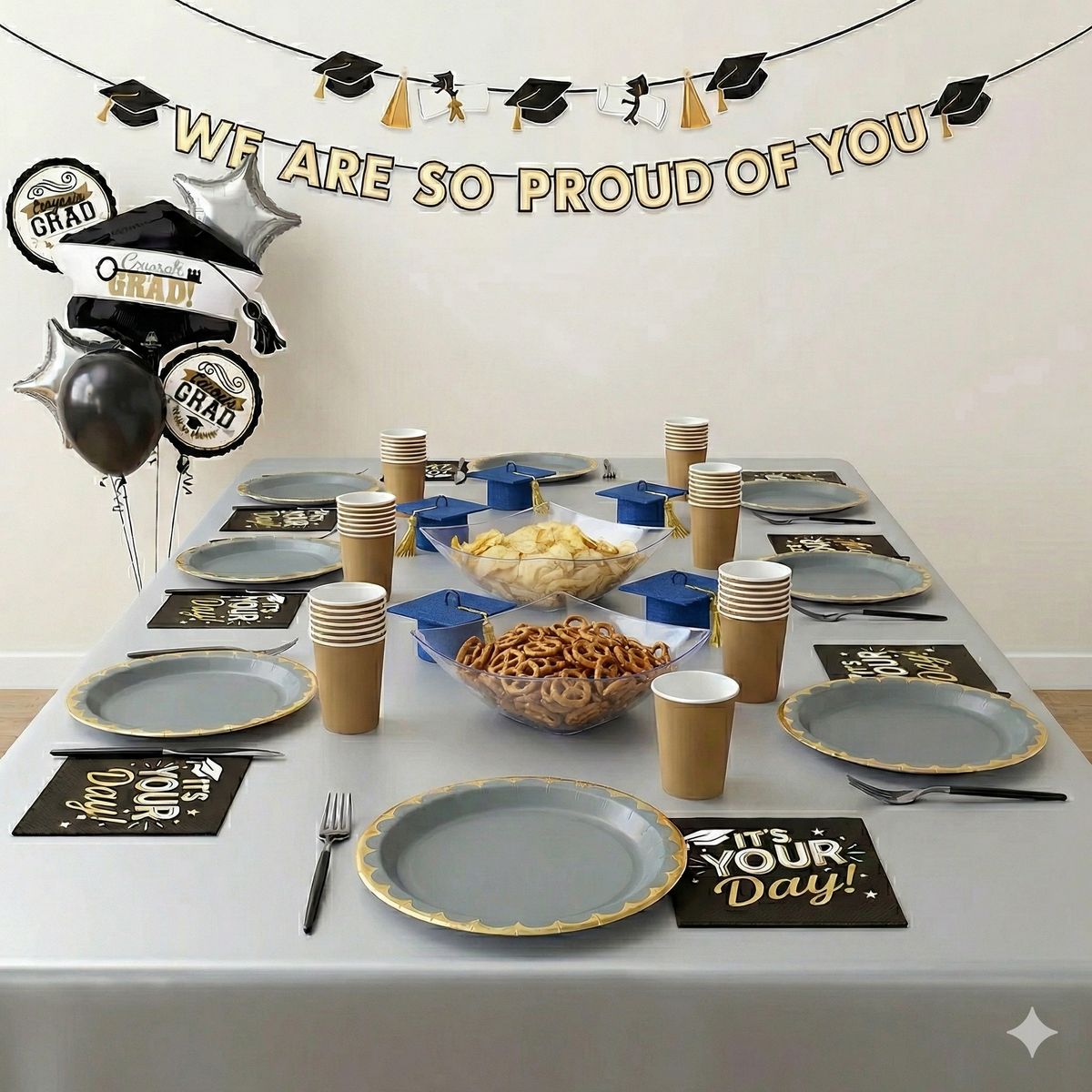 Graduation Party Kit - For 8 Guests