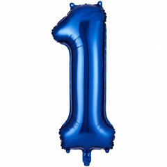 Royal Blue Foil Number 1 Balloon