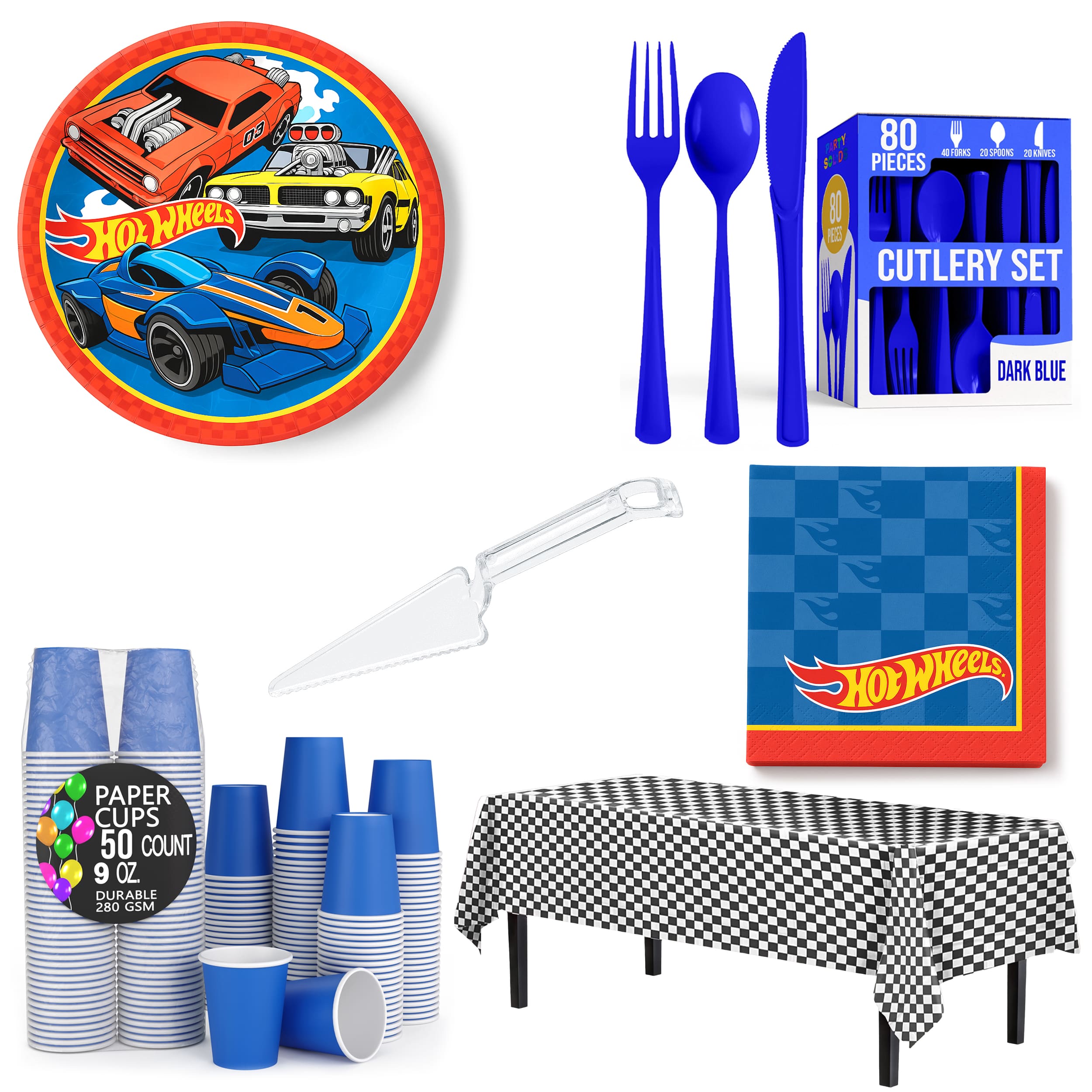 Hot Wheels Birthday Party Base Kit - For 8 Guests