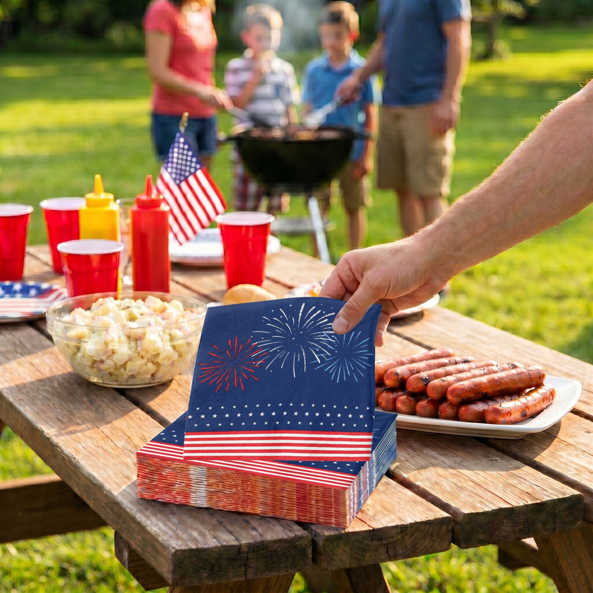 Starburst Luncheon Napkins - 20 Ct.