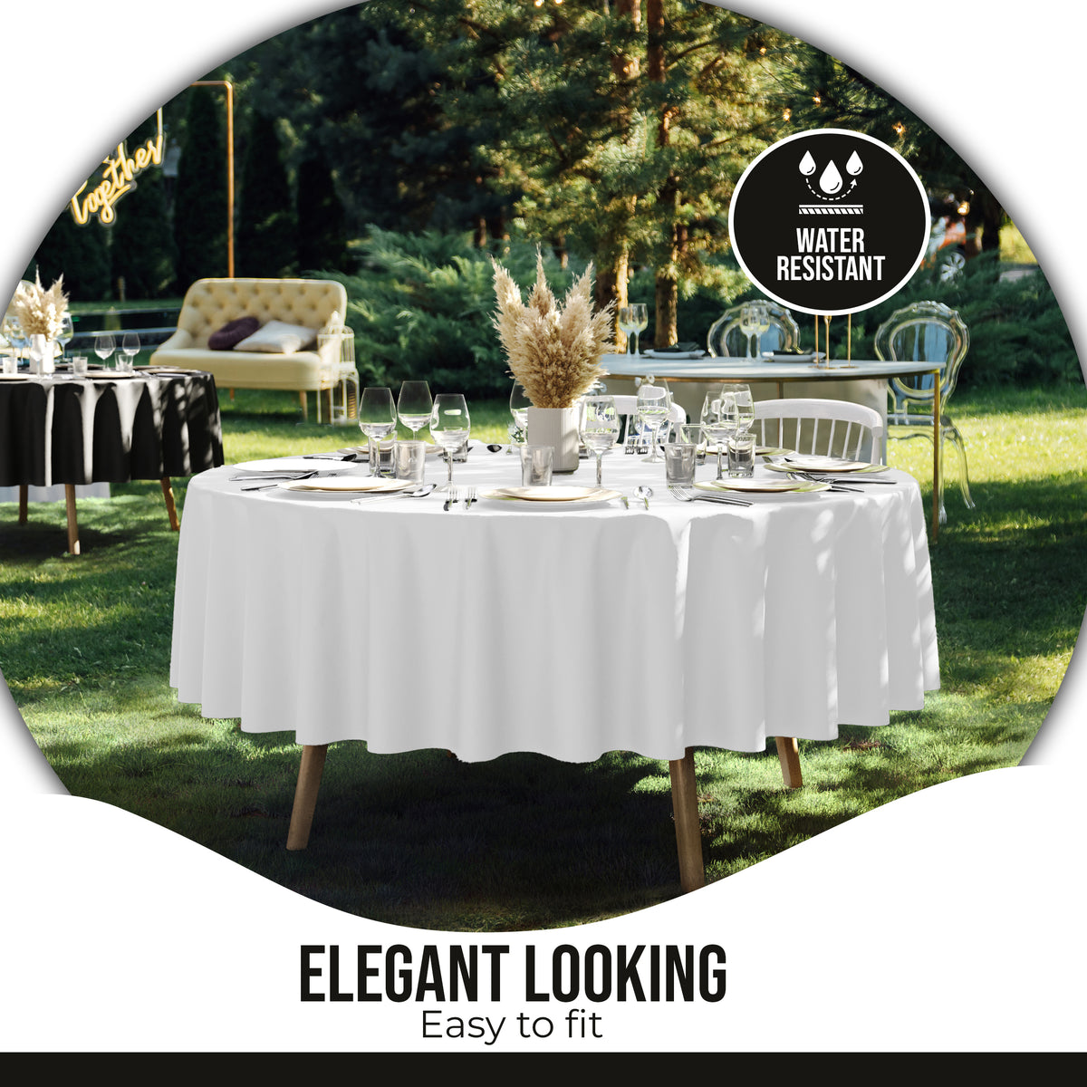 Premium White Table Cover 70" x 70"