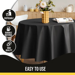 Premium Black Table Cover 85" x 85"
