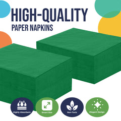 Emerald Green Luncheon Napkins | 1800 Count