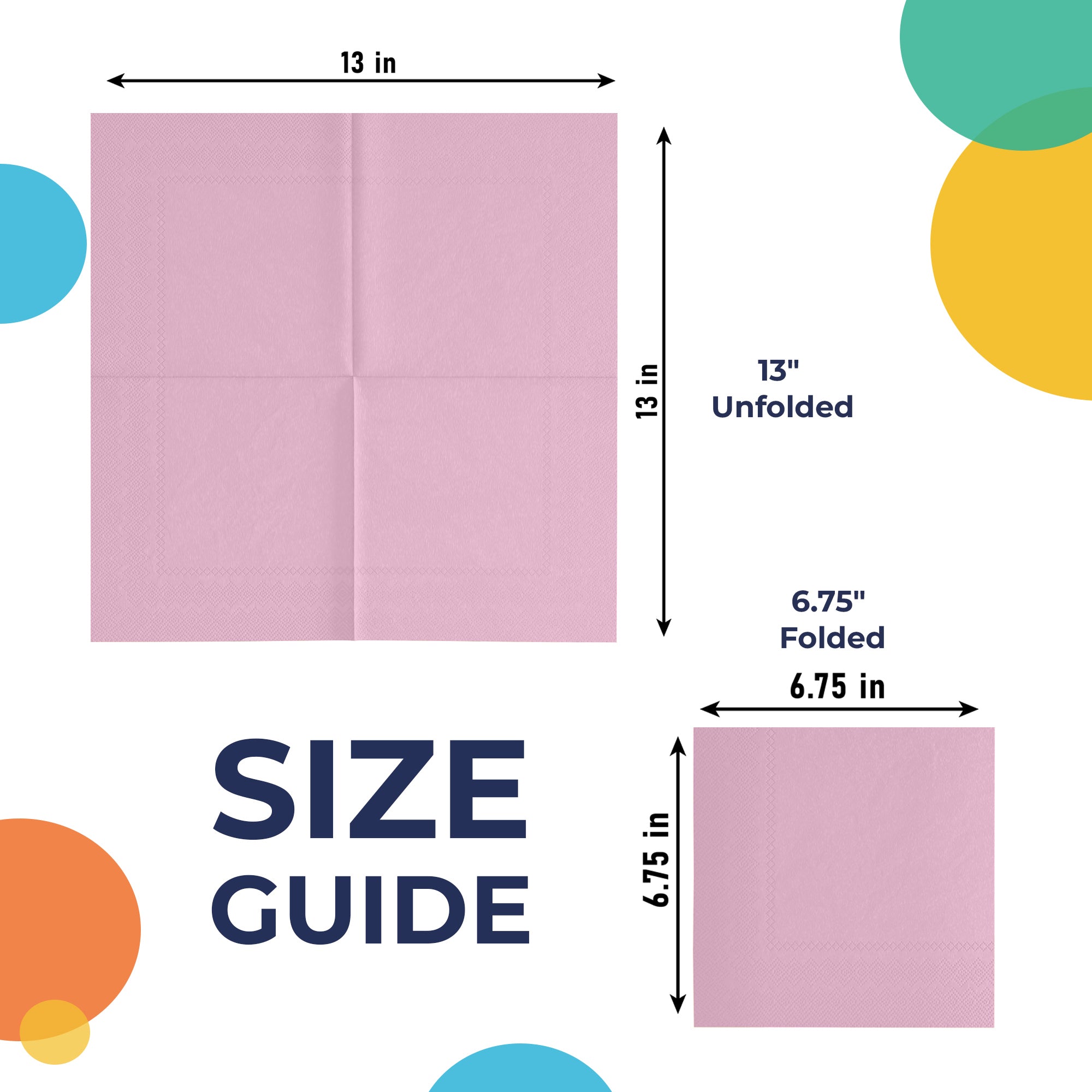 Pink Luncheon Napkins | 100 Count