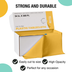54 in. x 300 Ft. Cut To Size Table Roll | Yellow