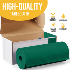 54 in. x 300 Ft. Cut To Size Table Roll | Dark Green
