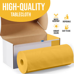 54 in. x 300 Ft. Cut To Size Table Roll | Yellow