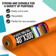 Little Gym - 40 In. x 300 Ft. Premium Orange Table Roll