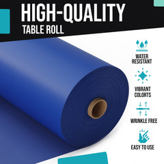 40 In. X 600 Ft. Premium Dark Blue Table Roll