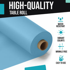 40 in. x 300 Ft. Premium Sky Blue Table Roll | Case of 4