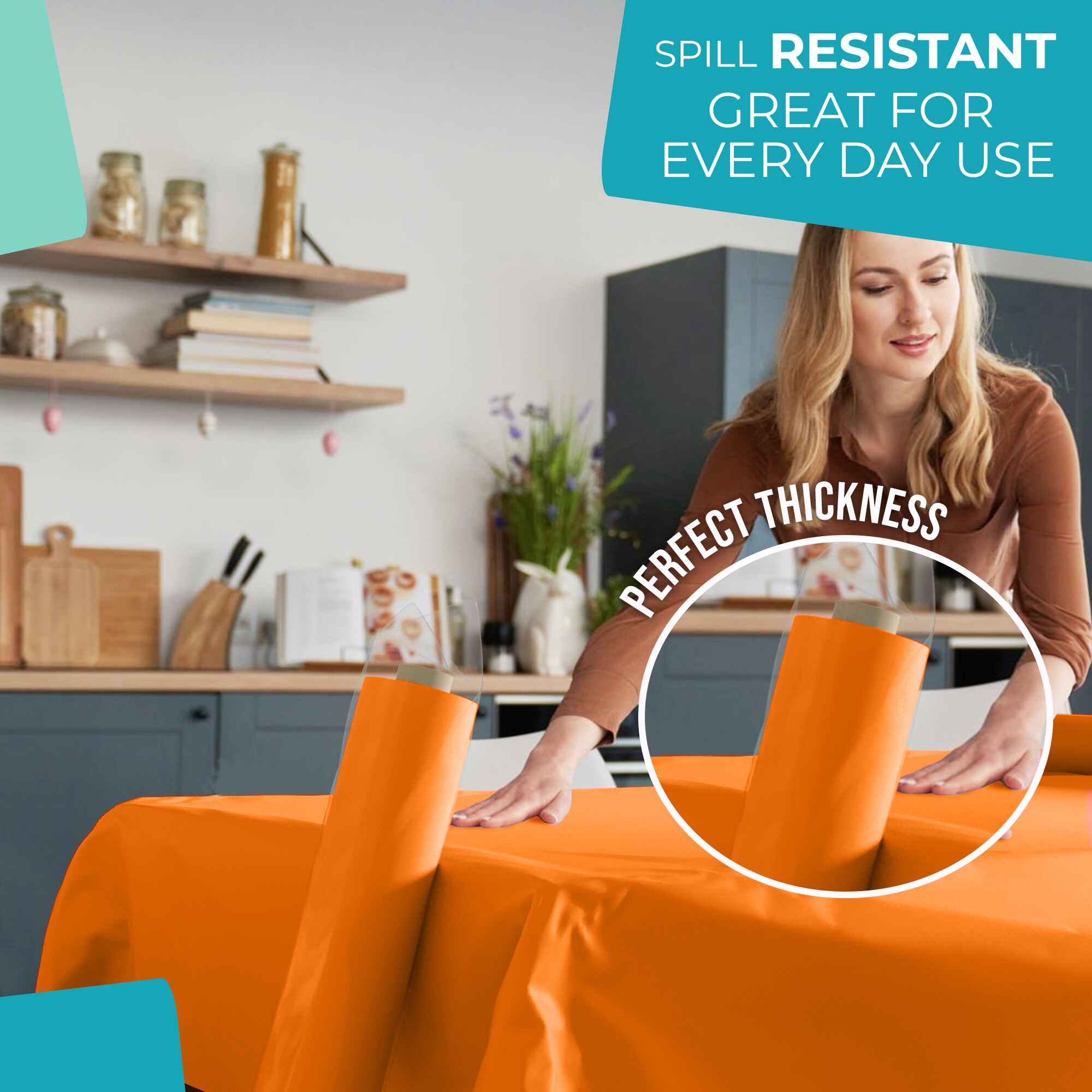 Unleashed - 40 In. x 100 Ft. Orange Table Roll