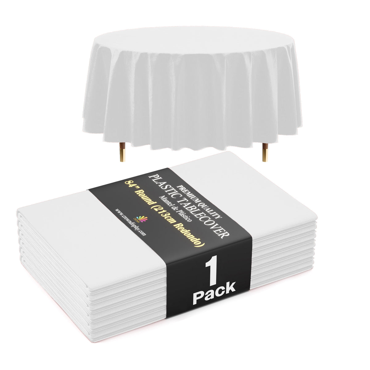 Premium White Table Cover 52" x 52"
