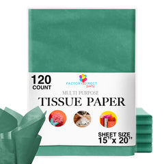 Green Tissue Paper 15 In. x 20 In. | 120 Sheets