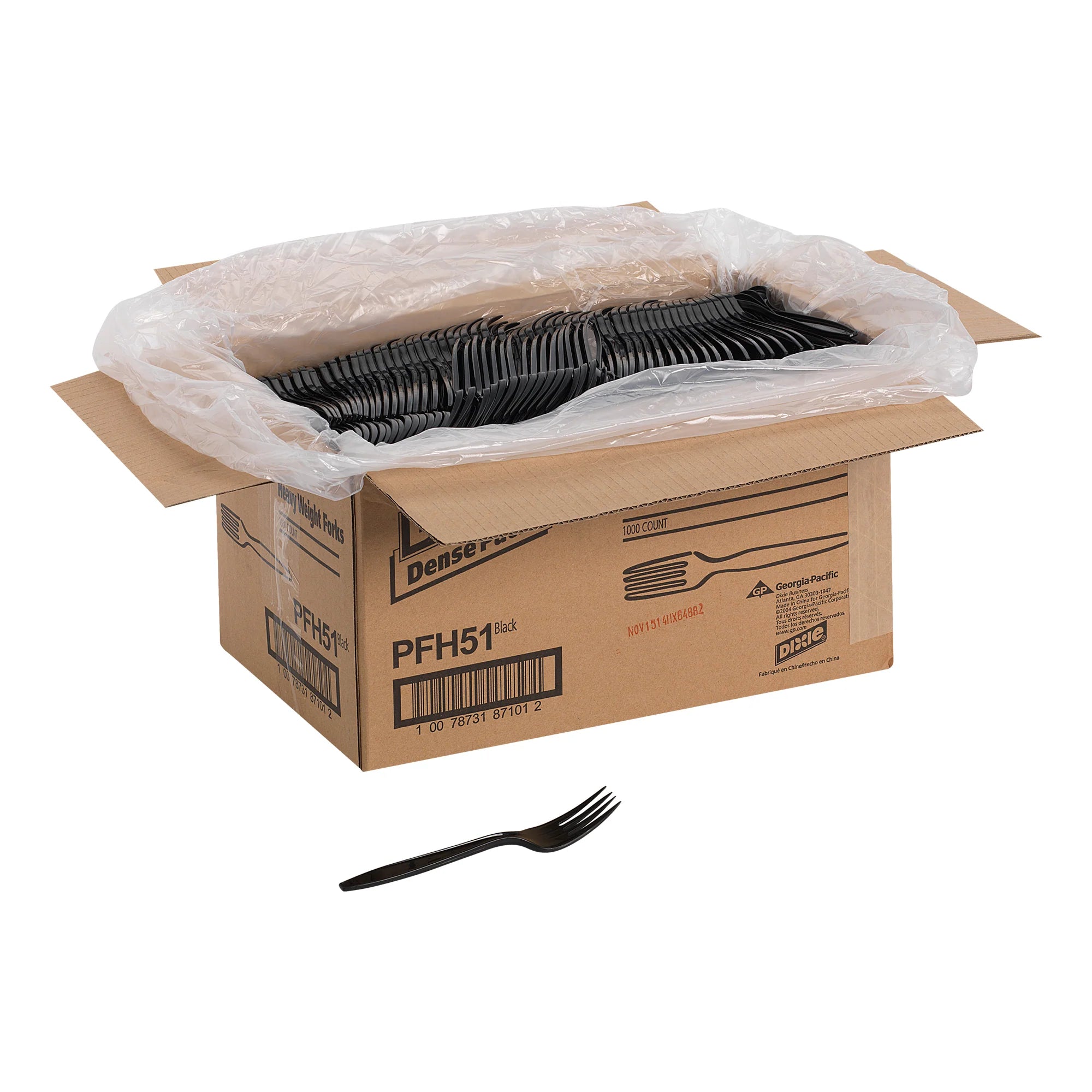 Dixie Heavy Weight Polypropylene Disposable Plastic Forks | 1000 Count