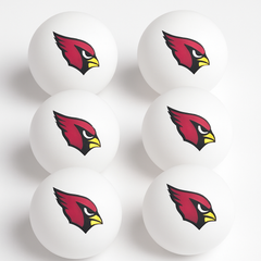 Arizona Cardinals Ping Pong Balls – 6 Pack
