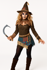 Women's Creepy Scarecrow Halloween Costume