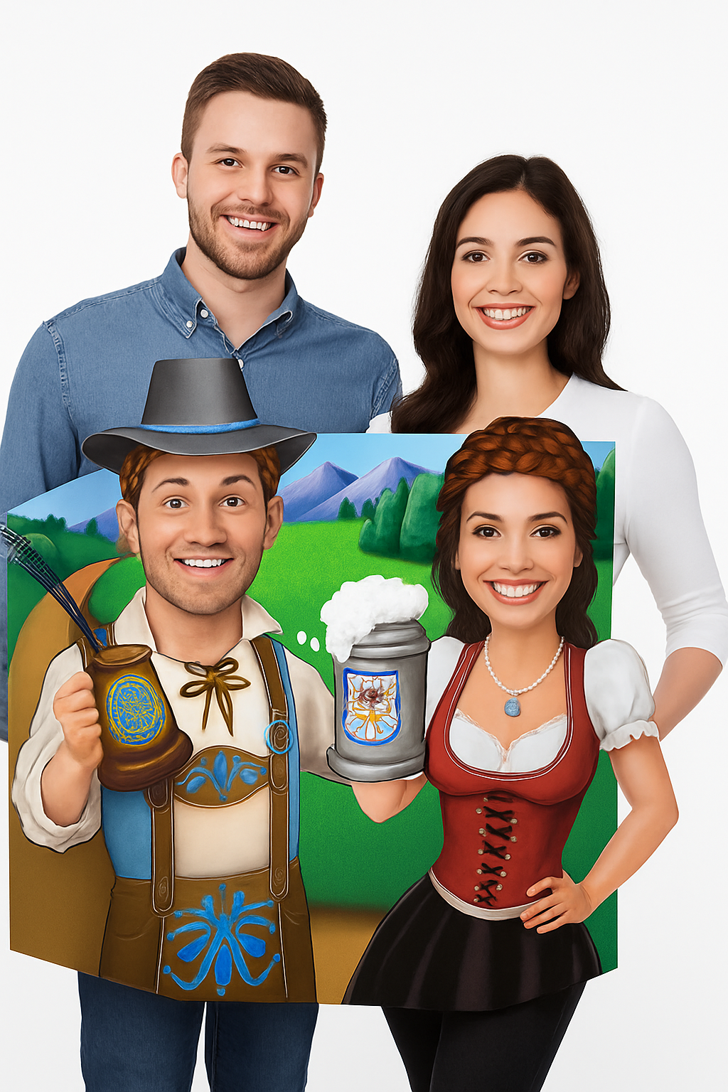 Oktoberfest Couple Photo Prop - 3.1 FT