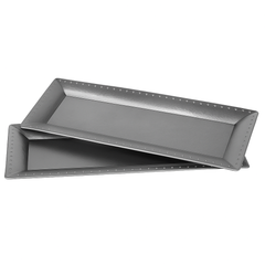 Silver Catering Serve Tray - Set of 3 (15.75 Inch)