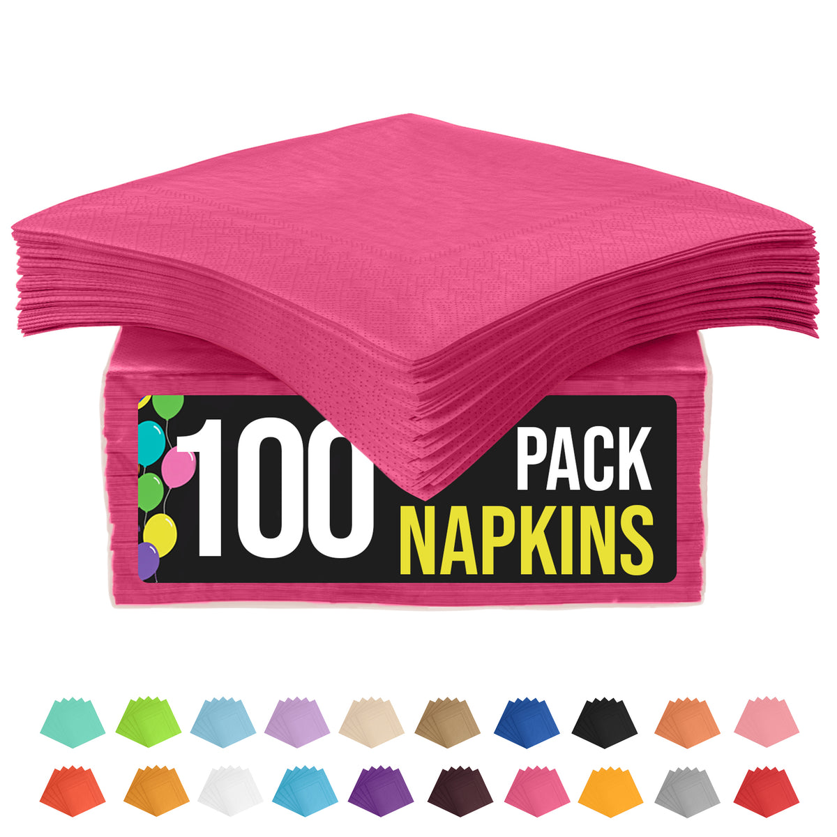 Cerise Luncheon Napkins | 100 Count
