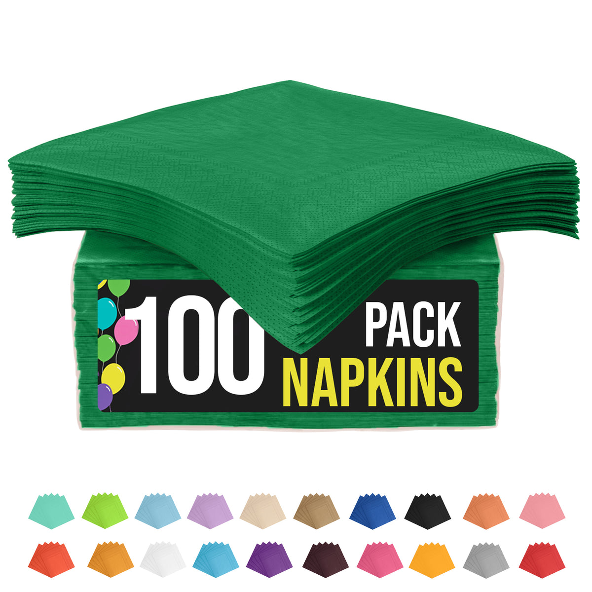 Emerald Green Luncheon Napkins | 100 Count