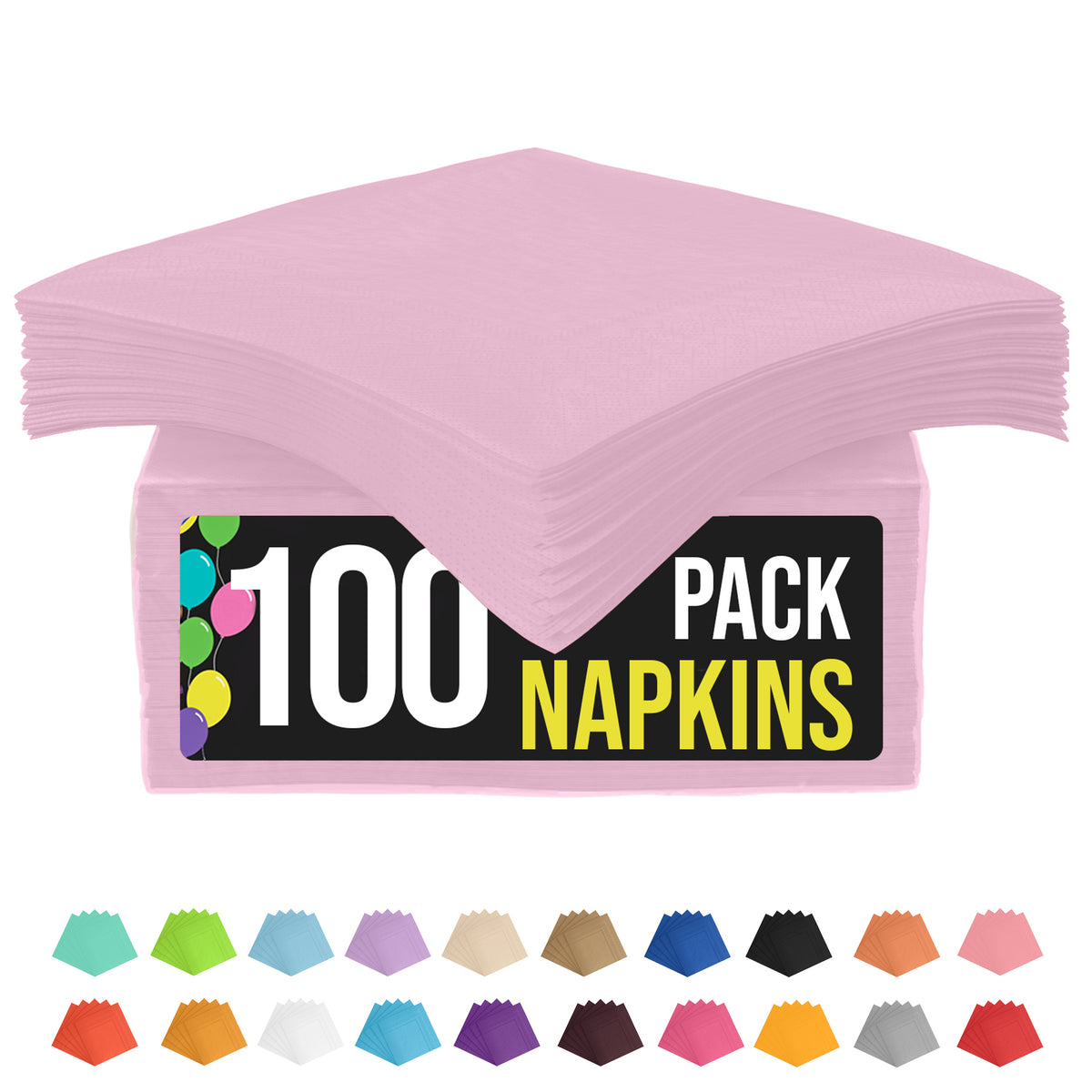 Pink Luncheon Napkins | 100 Count