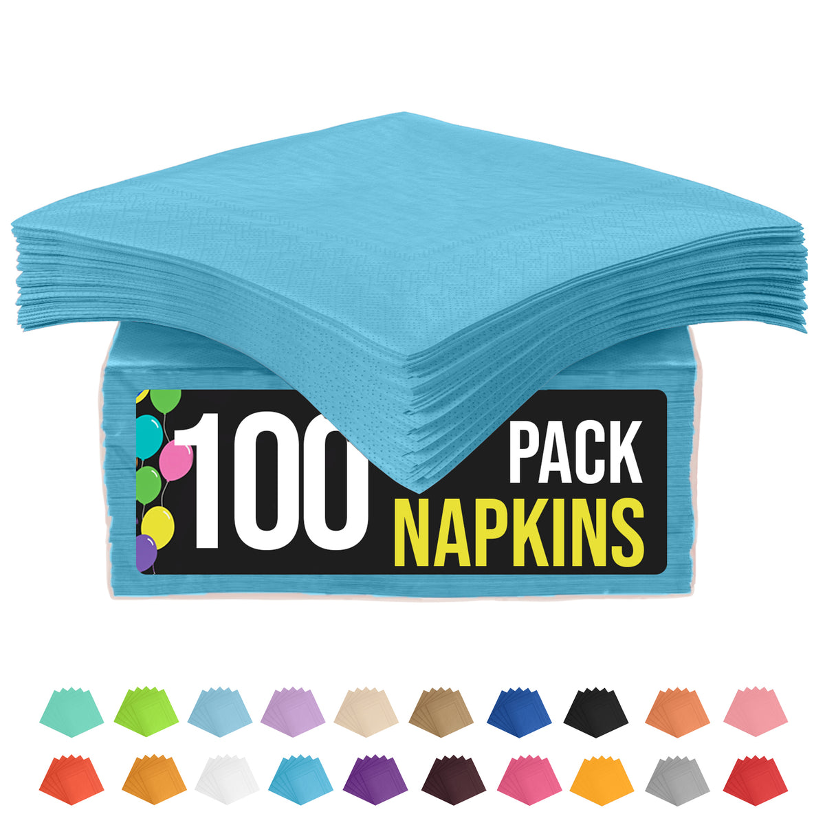 Turquoise Luncheon Napkins -100 Ct..
