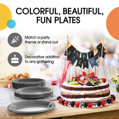 10 in. Silver Plastic Plates | 20 Ct.